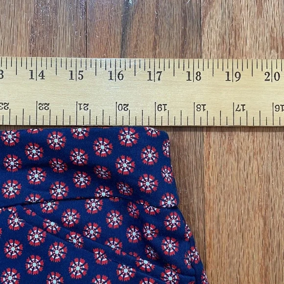 Croft & Barrow Women Skort Size 14 Regular Mid rise Blue White Red Pockets NWT - Picture 7 of 15